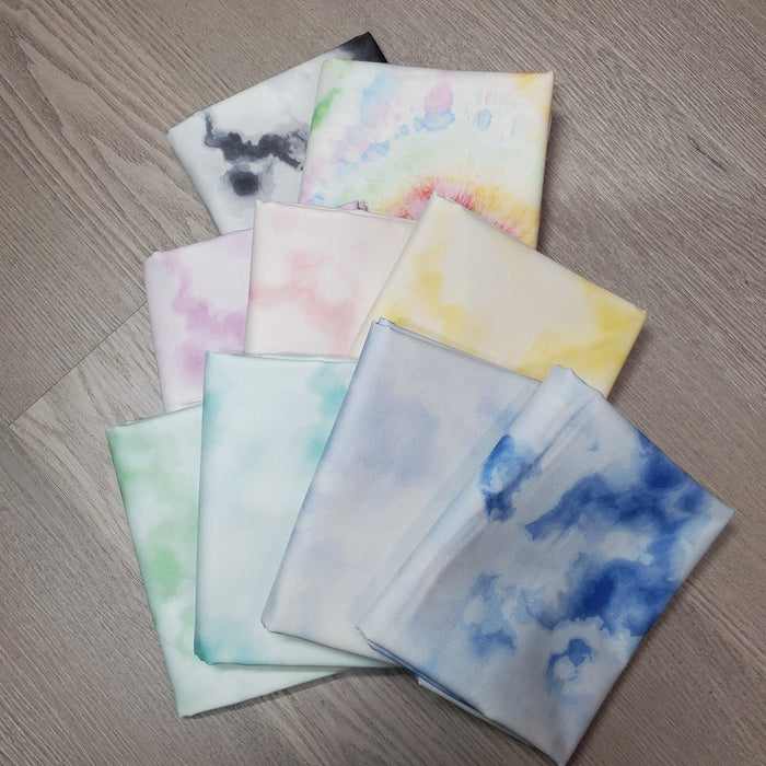 Tie Dye Tonals 1/2M Bundle - 9 pieces