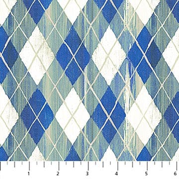 Prints - Quilting Supplies online, Canadian Company Argyle in Denim - Wild