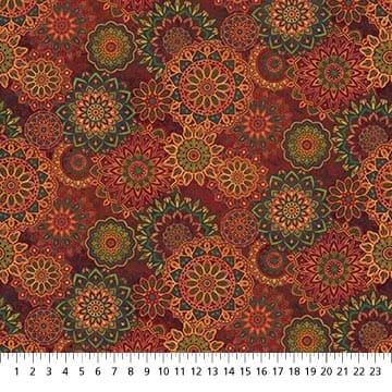 Prints - Quilting Supplies online, Canadian Company Mandela Toss in Red Multi