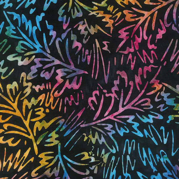 Sketched Foliage in Multi - Scribbles Banyan Batik - 83081-99