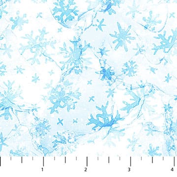 Prints - Quilting Supplies online, Canadian Company Snowflakes in Light Blue